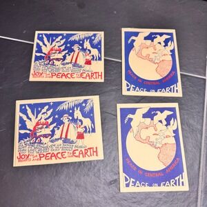 Vintage 1989 Sandy Eastoak Peace in Central America 4x6 Greeting Cards Set of 4